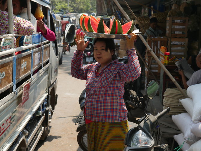 Justino Stankaus nuotr./Taunggyi turgus