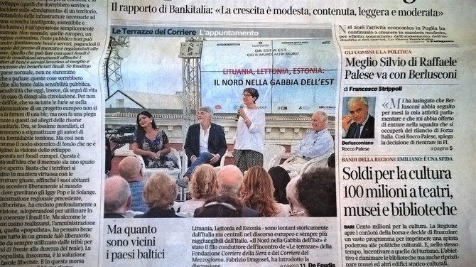 Pauliaus Jurkevičiaus/ Tavo Roma nuotr./Dienraštis „Il Corriere della Sera“