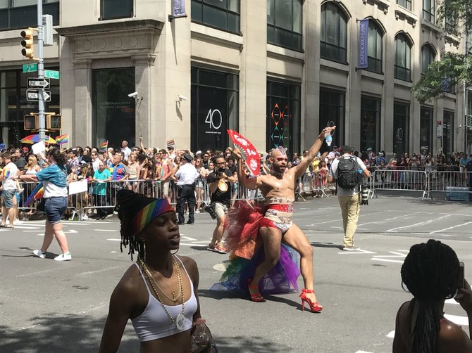 Asmeninė nuotr./Galingasis LGBT paradas Niujorke