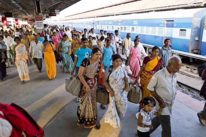 123rf.com /Traukinių stotis Indijoje, Naujajame Delyje