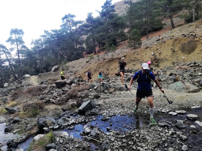 Organizatorių nuotr./Trail bėgimas Kipre – kitokios atostogos