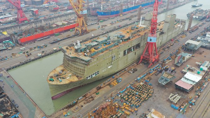 Bendrovės nuotr./Kinijoje statomas naujas keltas papildys DFDS laivyną