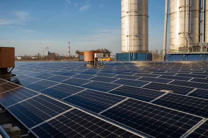 Bendrovės nuotr./Klaipėdos LEZ teritorijoje šiais metais planuojama įrengti bent 2 MW galios saulės jėgainių.