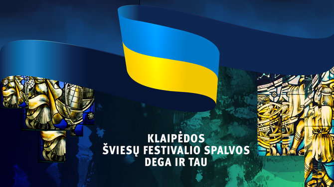 Organizatorių nuotr./Klaipėdos Šviesų festivalis palaikys Ukrainą.