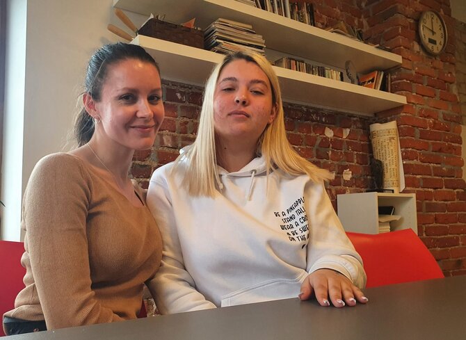 Martyno Vainoriaus nuotr./Aleksandra Stankovičienė ir Viktorija Zelenskaja.