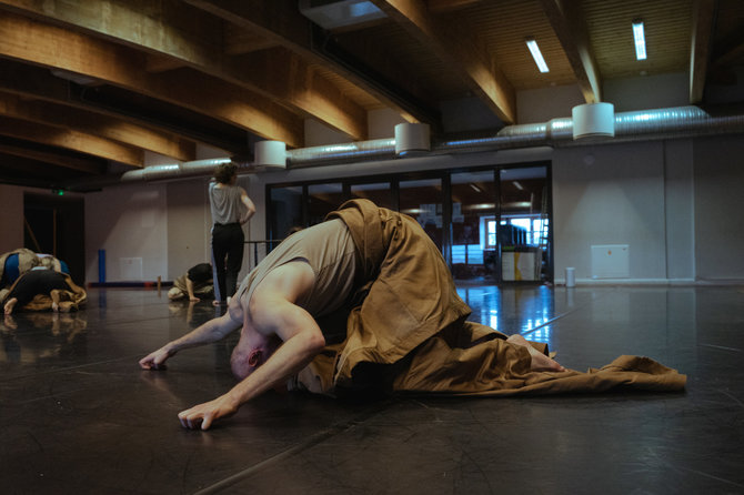 Šeiko šokių teatro nuotr./Šokio spektaklio „Indigo. Das Schliemann Projekt“ repeticija.