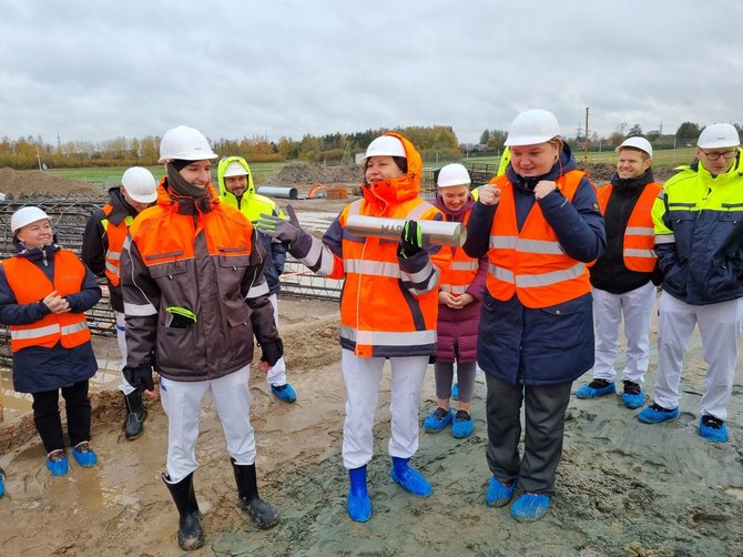 Bendrovės nuotr./Bendrovėje „Mars Lietuva“ Gargdžuose pradedamos naujos statybos