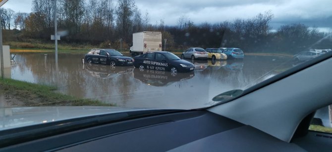 15min.lt skaitytojo nuotr./Skęsta gatvės ir Klaipėdos rajone