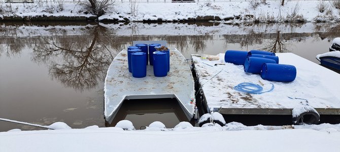 Bendrovės nuotr./Uostamiesčio startuolis „Popa Boat“ žiemos sezoną išnaudoja elektrinio vandens transporto sprendimų tobulinimui ir testavimui.