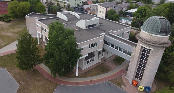Palangos miesto savivaldybės nuotr./Observatorija Palangos pradinėje mokykloje