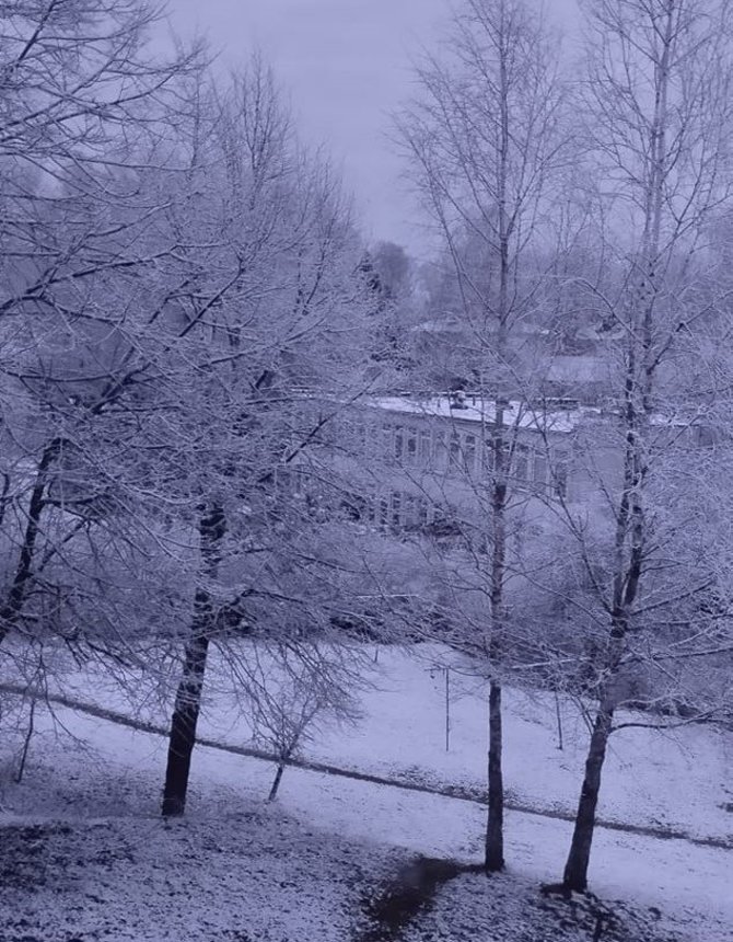„Orų entuziastų“ nuotr./Sniegas Alytaus rajone