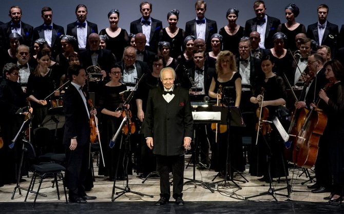  Olesios Kasabovos nuotr./Stanislovo Domarko 80 m. jubiliejui skirto koncerto „Operetės šventė“ akimirkos.