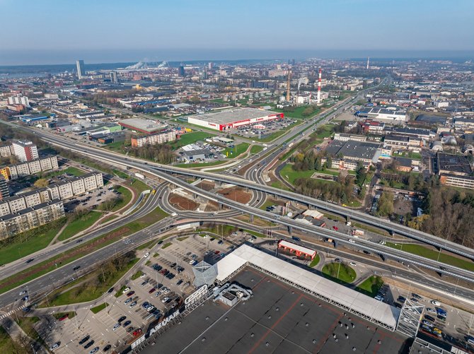 Klaipėdos miesto savivaldybės nuotr./Baltijos prospekto žiedinė sankryža Klaipėdoje