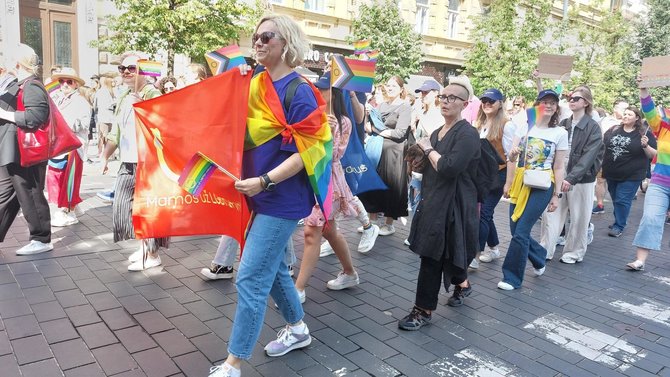 Margaritos Vorobjovaitės nuotr./LGBT+ eitynės Vilniuje