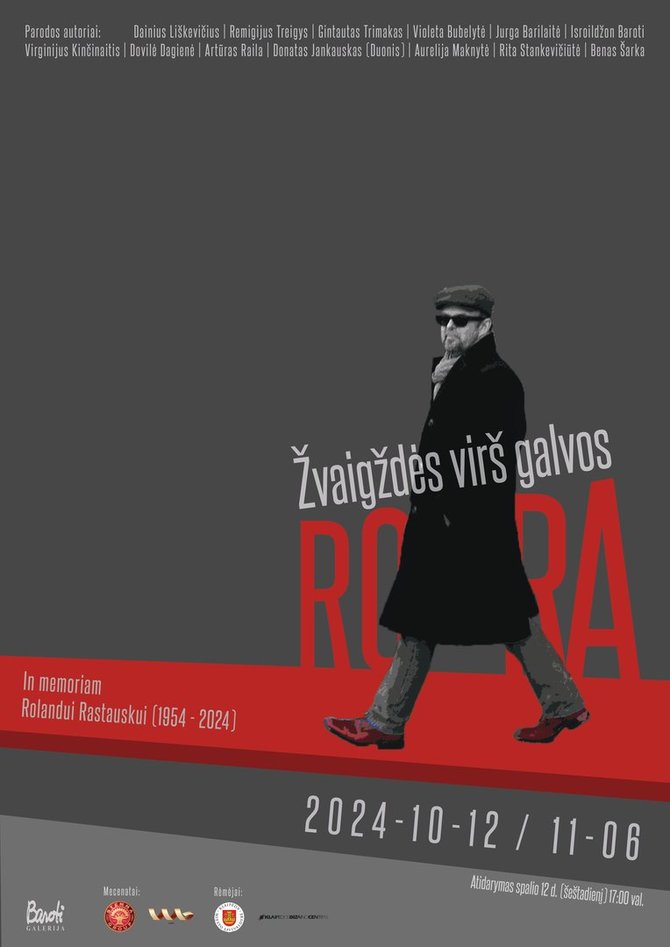 Baroti galerijos nuotr./Rolando Rastausko parodos plakatas