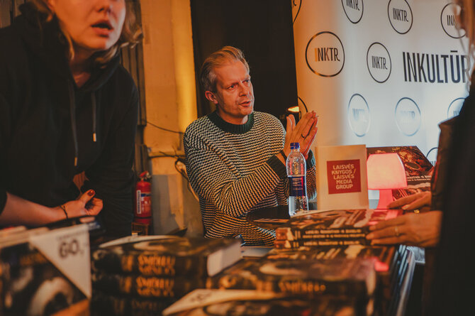 Organizatorių nuotr./Andrius Tapinas Klaipėdos knygų mugėje