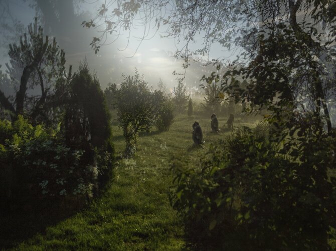 Audros Vau nuotr./ Audra Vau. Sulaikytas kvėpavimas. 2012-2021. Skaitmeninis montažas, giclée atspaudas. Autorės nuosavybė