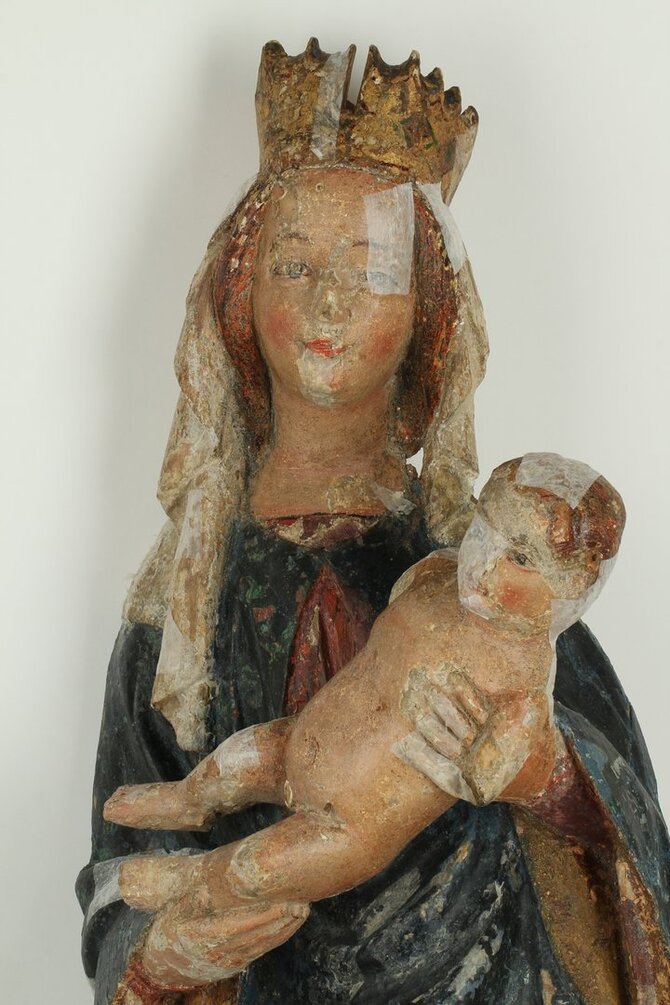 H.Sakalausko nuotr./„Laukžemės Madonos“ restauravimas.