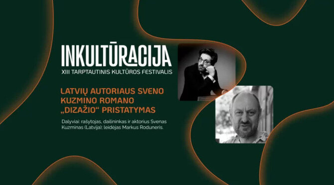 Organizatorių nuotr./Klaipėdoje viešės latvių rašytojas Scenas Kuzminas