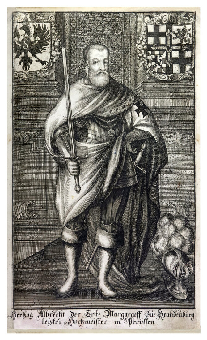 Mažosios Lietuvos istorijos muziejaus nuotr./Paskutinis Ordino didysis magistras Albrechtas,1684 m.