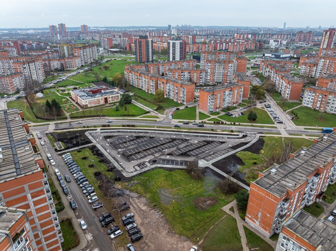 Klaipėdos miesto savivaldybės nuotr./Nauja aikštelė Mogiliovo ir Lūžų gatvių sankryžoje