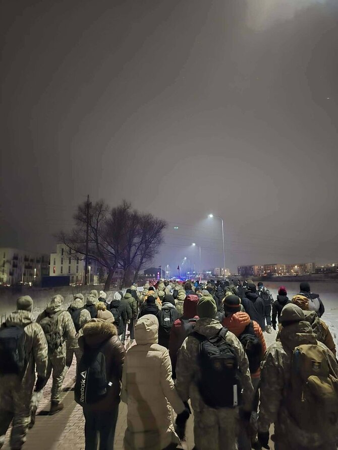 „Lalunos“ nuotr./Naktinis žygis Klaipėdoje