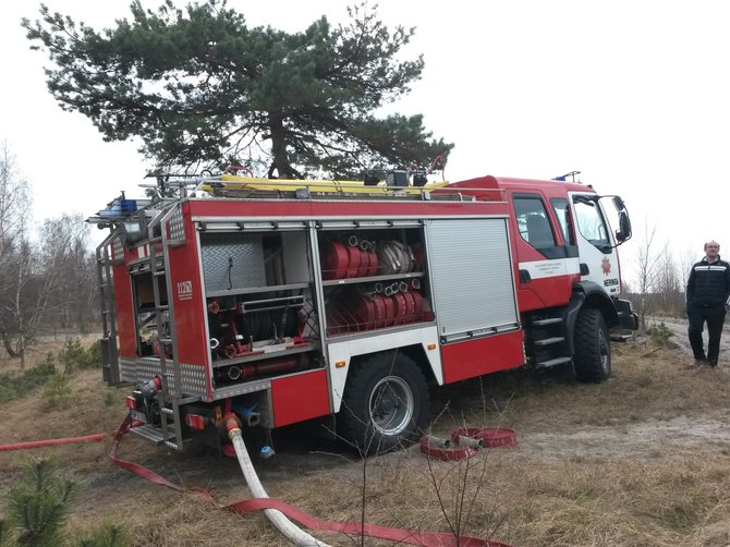 15min.lt nuotr./Kuršių nerijoje surengtos pratybos ugniagesiams