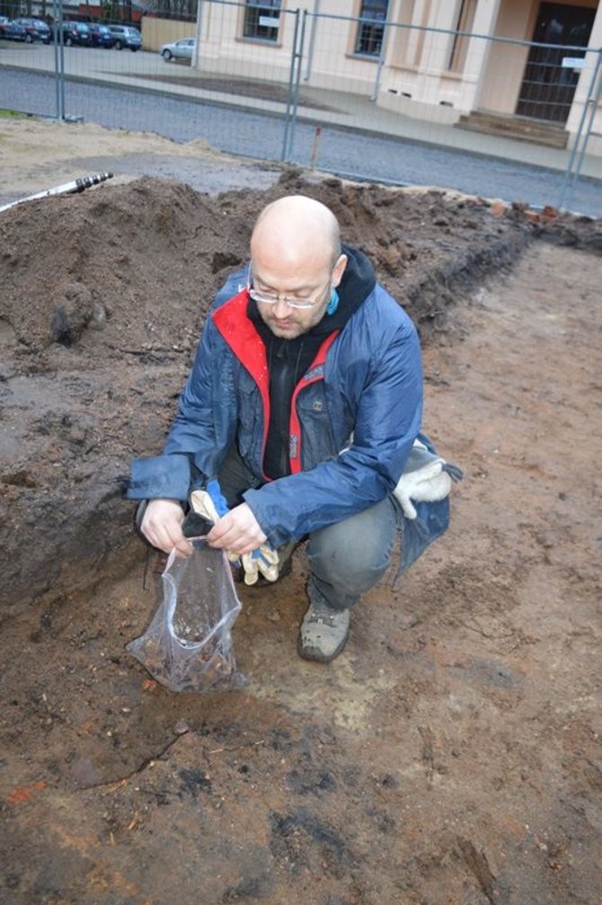 J.Vanagės nuotr./Archeologas Mindaugas Brazauskas