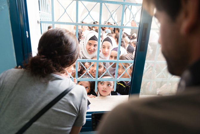 H.Ghanem nuotr./Mergaičių mokykla Hebrone