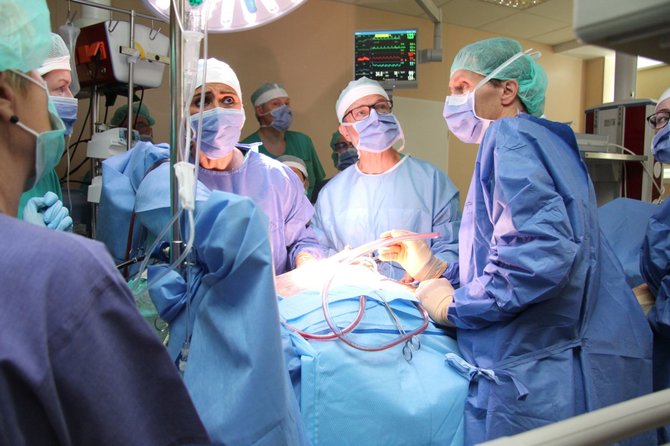 Ligoninės nuotr./Jūrininkų ligoninės kardiologai atliko unikalią operaciją.