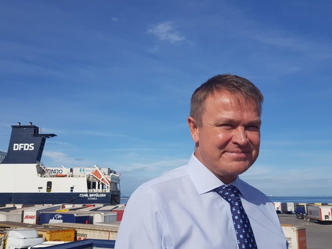 J. Andriejauskaitės / 15min nuotr./DFDS terminalo Trieste vadovas Jens Peder Nakskov Nielsen