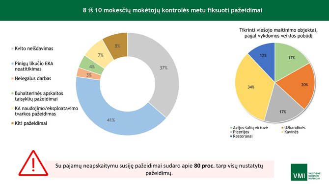 VMI nuotr./Nustatyti pažeidimai