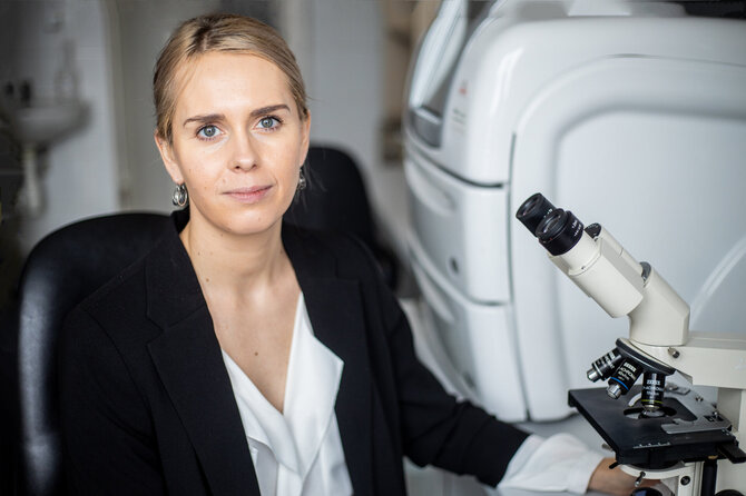 Kauno miesto poliklinikos nuotr. /Kauno miesto poliklinikos Laboratorijos vedėja Živilė Jacikė.