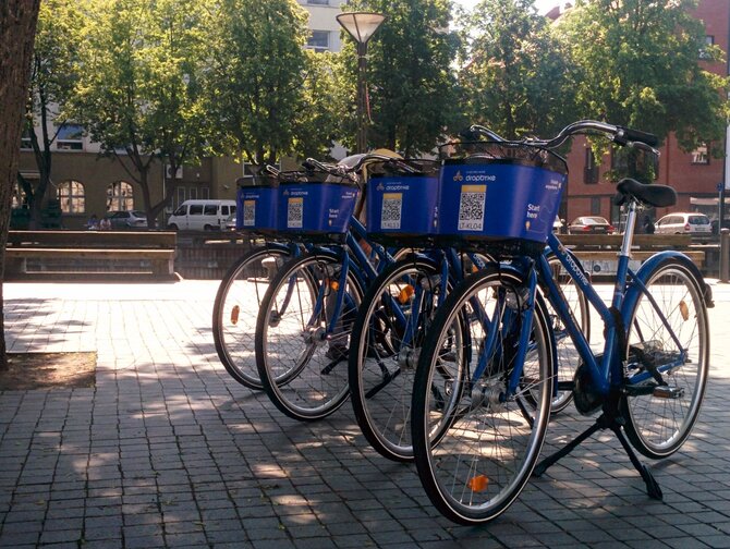 15min.lt nuotr./Klaipėdoje startuoja Dropbyke dviračių dalijimosi sistema.