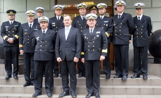 KJP nuotr./Klaipėdoje susitiko trijų Baltijos valstybių Karinių jūrų pajėgų vadai.