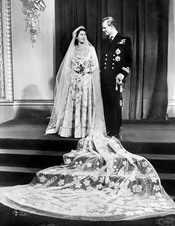 AFP/„Scanpix“ nuotr./Elžbietos II ir princo Philipo vestuvės 