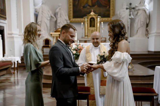 Aisčio Roko nuotr./Martynos Bunikytės ir Lauryno Čiapo vestuvės