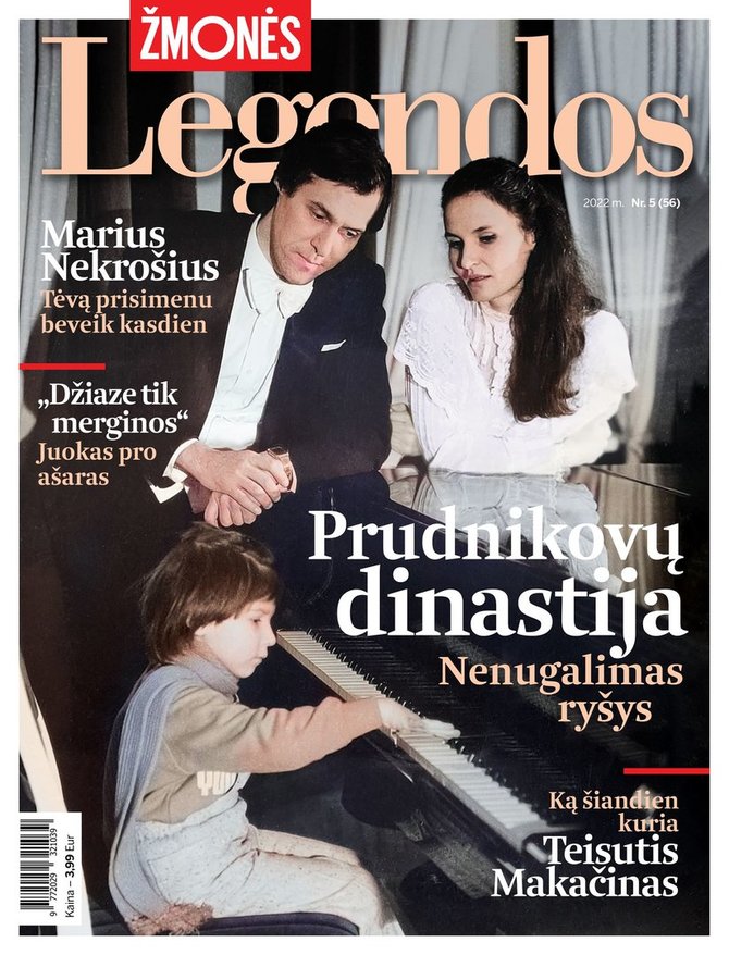 Žurnalo „Legendos“ viršelis/Vladimiras Prudnikovas, Nijolė Ralytė ir Ieva Prudnikovaitė prieš 30 metų
