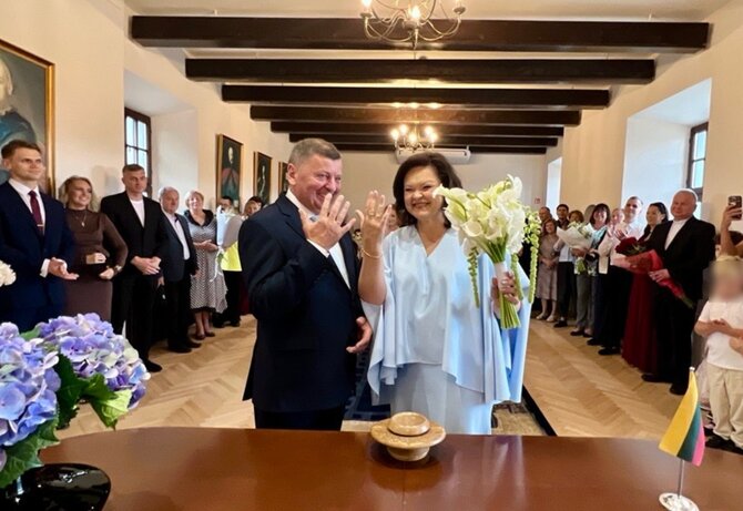 Aušros Malinauskienės nuotr./Valentino Tamulio ir Skaidrės Olberkaitės vestuvės