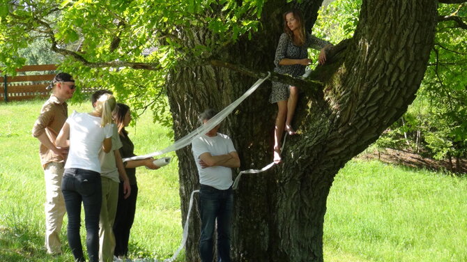 Tautvydo Tarasevičiaus nuotr./Vaida Skaisgirė filmavimo aikštelėje