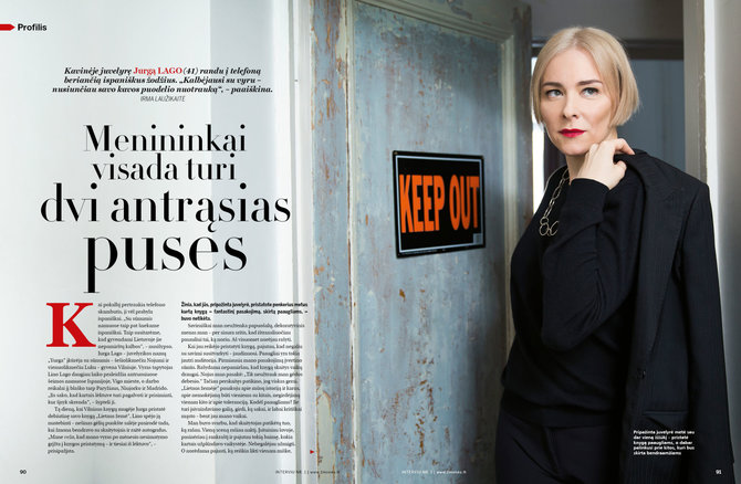 Žurnalas „Žmonės. INTERVIU“ /Jurga Lago
