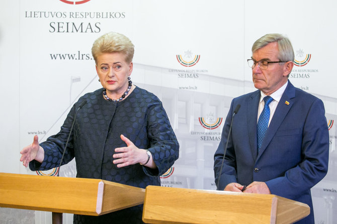 Juliaus Kalinsko / 15min nuotr./Dalia Grybauskaitė ir Viktoras Pranckietis