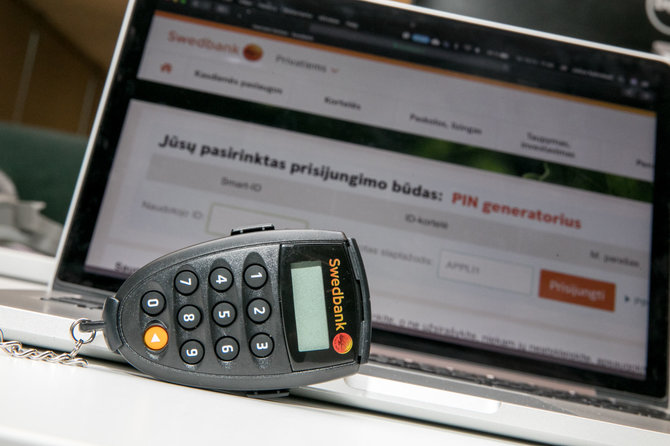 Juliaus Kalinsko / 15min nuotr./„Swedbank“ kodų generatorius