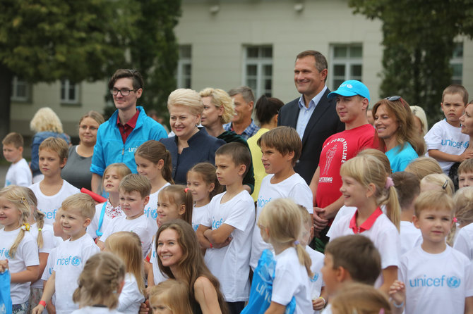 Juliaus Kalinsko/15min.lt nuotr./Išankstinė UNICEF vaikų bėgimo treniruotė