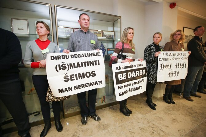 Juliaus Kalinsko/15min.lt nuotr./Piketas Seime