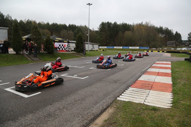 Juliaus Kalinsko / 15min nuotr./Plytinės kartodromo gimtadienio akimirka