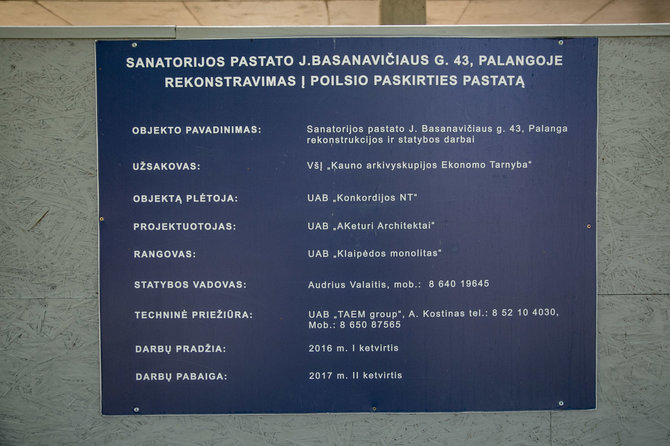 Juliaus Kalinsko / 15min nuotr./Palangoje statomi Kauno arkivyskupijos poilsio namai