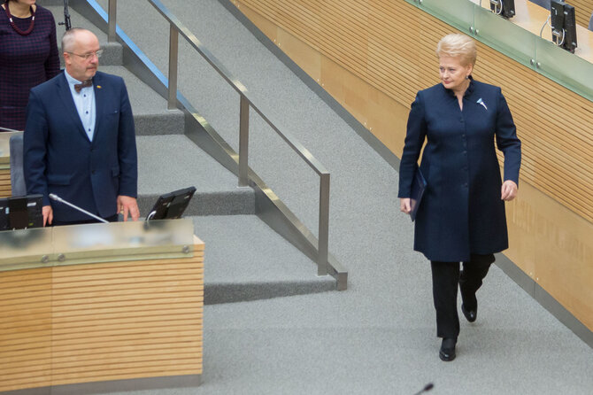 Juliaus Kalinsko / 15min nuotr./Juozas Olekas ir Dalia Grybauskaitė
