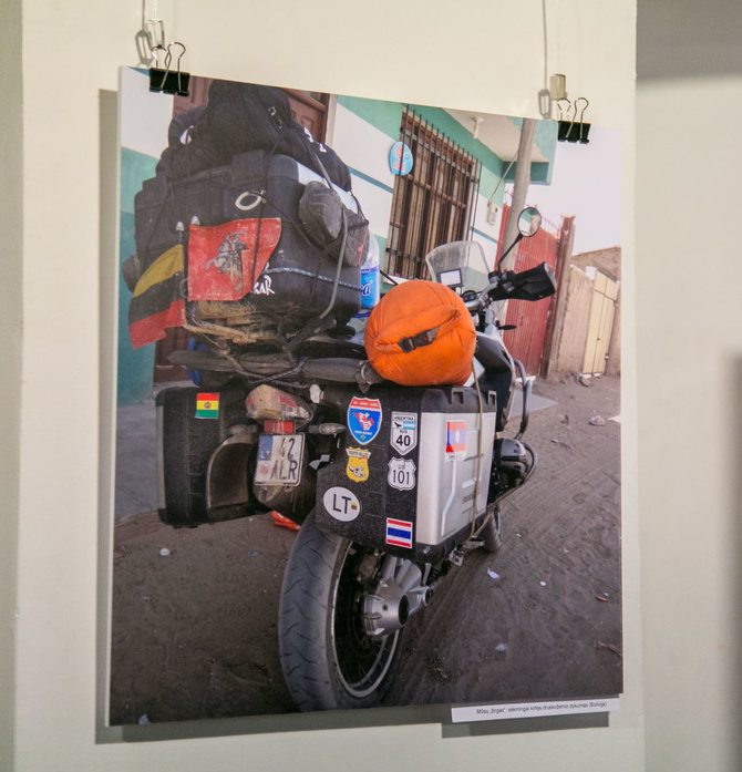 Juliaus Kalinsko / 15min nuotr./Jolantos Navickienės fotografijų parodos „Motociklu per Amerikos žemynus“ atidarymas