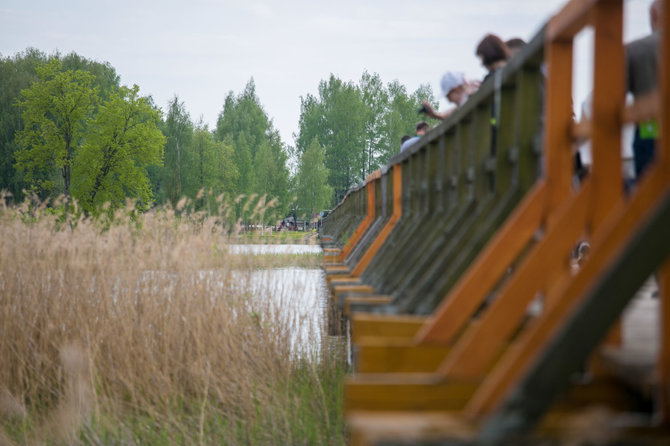 Juliaus Kalinsko / 15min nuotr./Širvėnos ežero tiltas – medinis pėsčiųjų tiltas, ilgiausias Lietuvoje